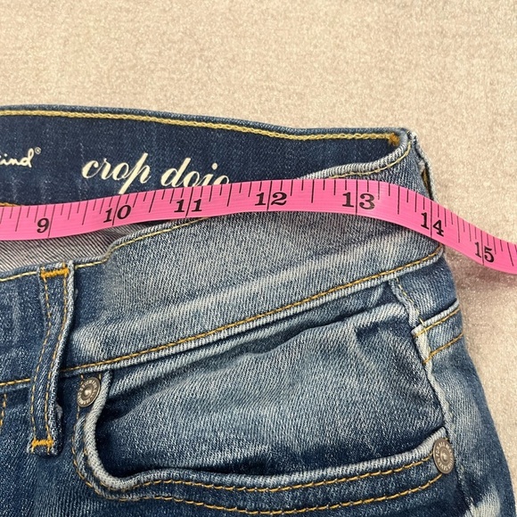 [W27]7 for All Mankind Crop Dojo Women's Low Rise Blue Jeans - Picture 7 of 10
